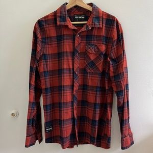 Men’s fox racing casual button down